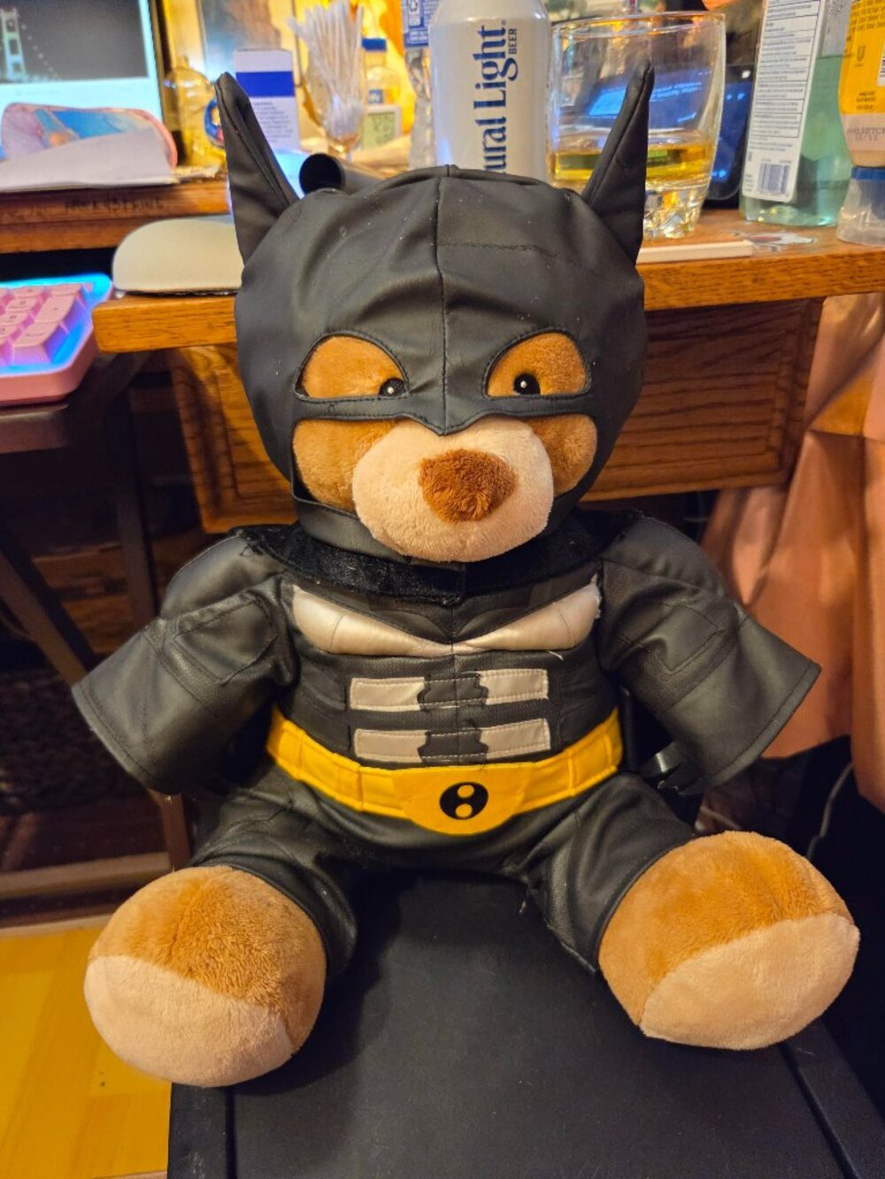 Batman Dark Night Plushy Bear Adult Owned ***READ***